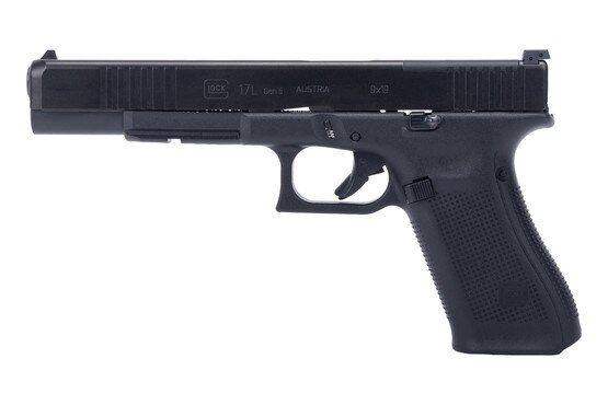 Glock 17L gen 5 MOS handgun with full size frame